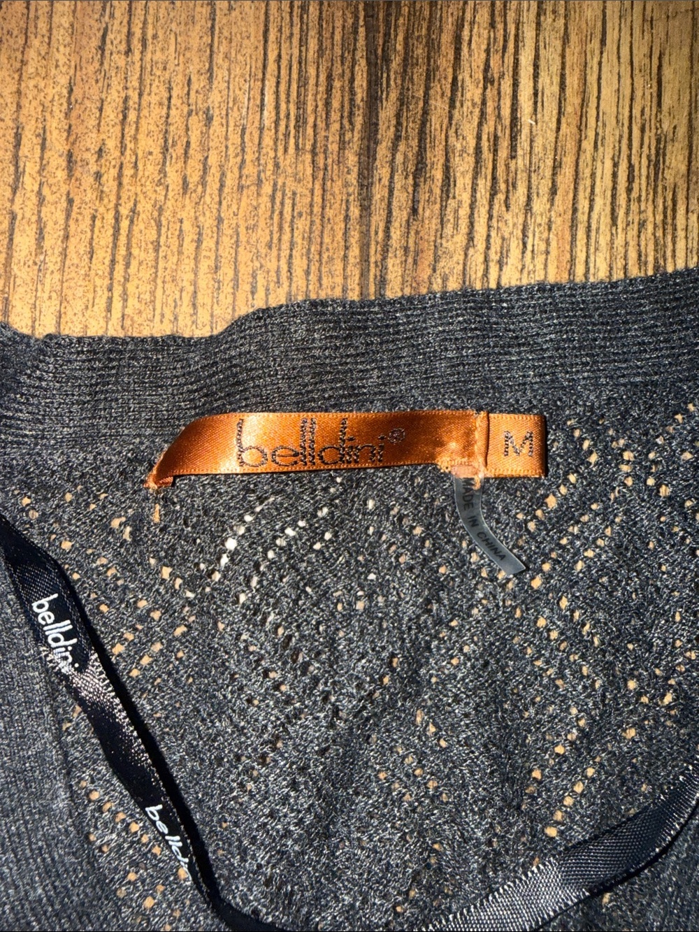 Charcoal Lightweight Open-Front Women's Sweater - Picture 4 of 7